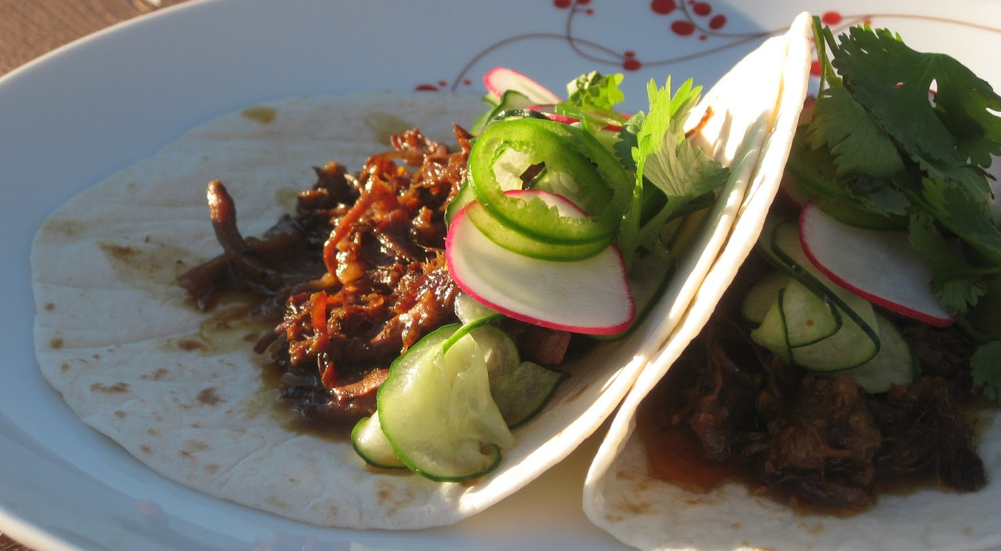 Slow Cooker Korean Beef Taco’s with Cucumber Slaw