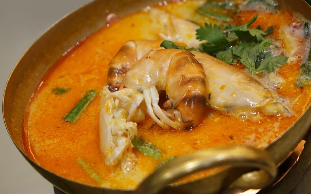 Spicy Coconut Red Curry Shrimp Soup