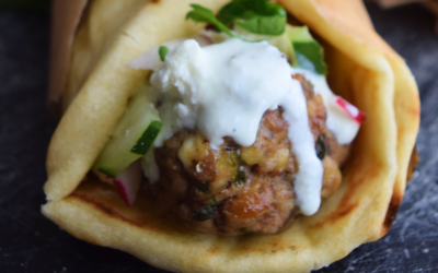 Moroccan Meatballs with Yogurt Sauce