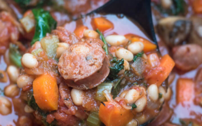 Linguiça and White Bean Stew